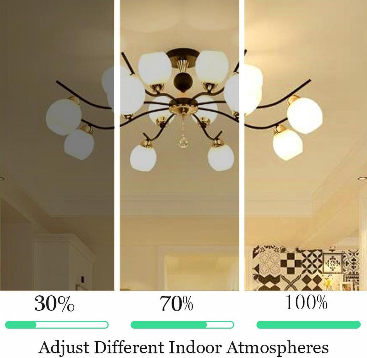 Alt view image 3 of 7 - WELLHOME 6PCS LED Light Bulb, B11 E12 Candelabra Base 4W 40W Equivalent, Dimmable 3000K Warm White Chandelier Bulb
