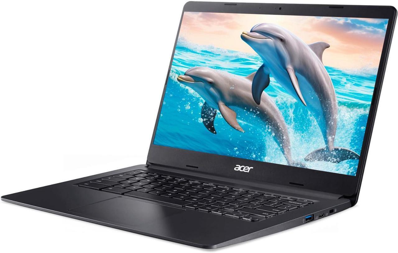 Alt view image 2 of 7 - Acer 14 Chromebook, 14 FHD IPS Touchscreen Business & Student Laptop, Dual-Core Intel Celeron, 4GB RAM 576GB Storage (64GB eMMC+512GB SD Card), Chrome OS, Long Battery Life, Black