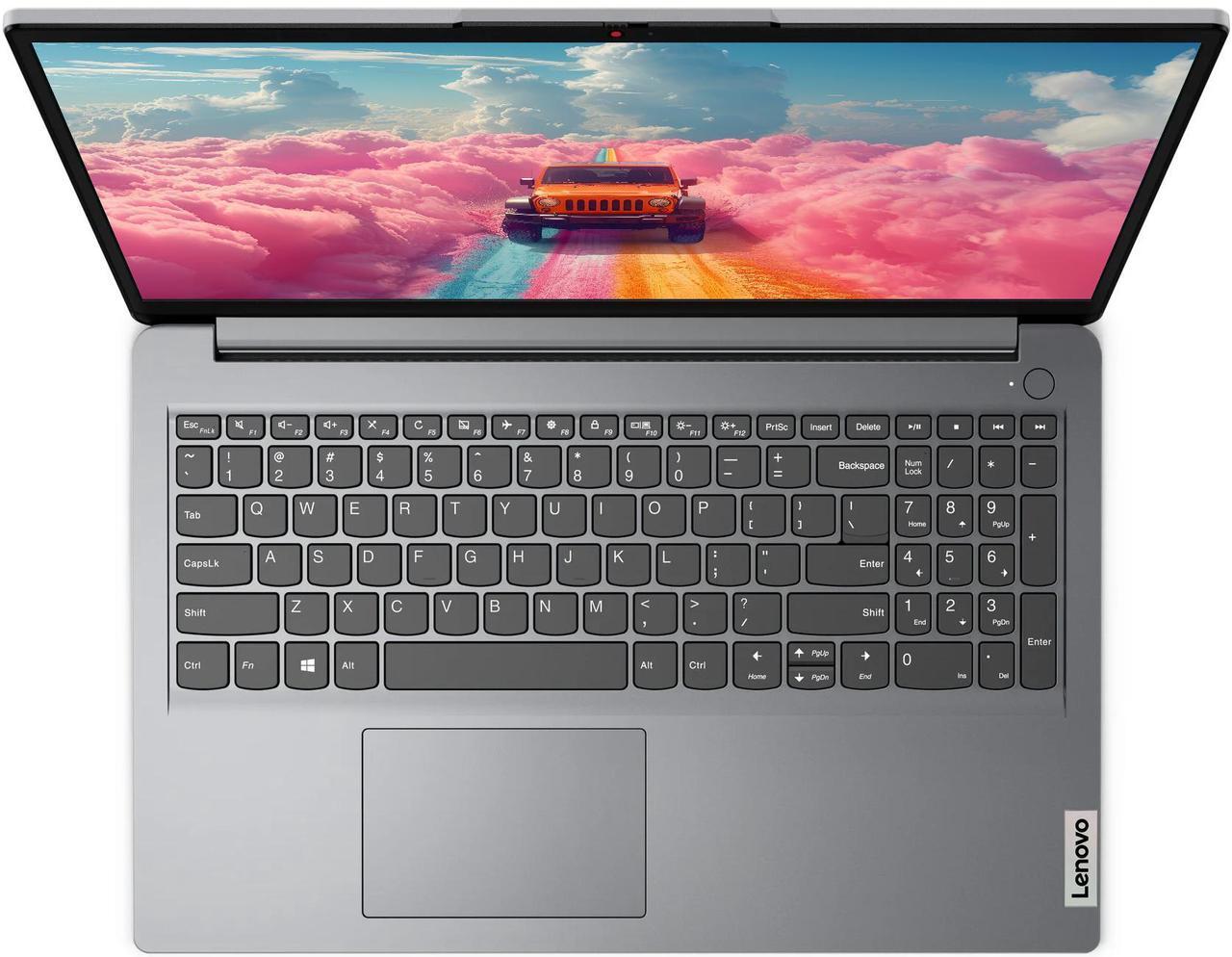 Alt view image 2 of 7 - Lenovo Ideapad 1 Laptop, 15.6 FHD Business Laptop Computer, Intel Core i3-1215U, Windows 11 Pro Laptop, 16GB RAM 512GB SSD, Fingerprint Reader, Cloud Grey