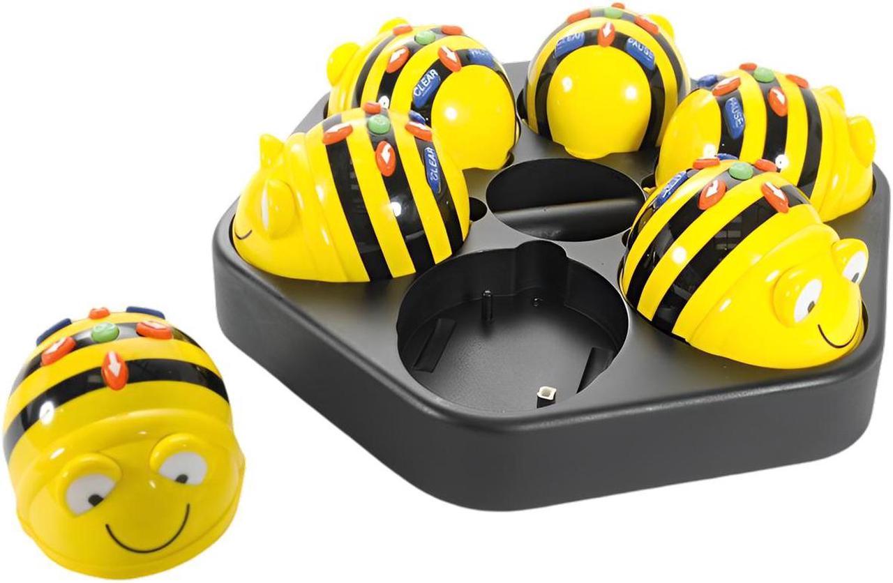 TTS Bee-Bot See and Say Robot Class Bundle Kids Educational Classroom STEM Learning Programmable Floor Robots Include: 6 Rechargeable Bee-Bots, 1 Docking Station, 1 USB Cable - 708-IT10079