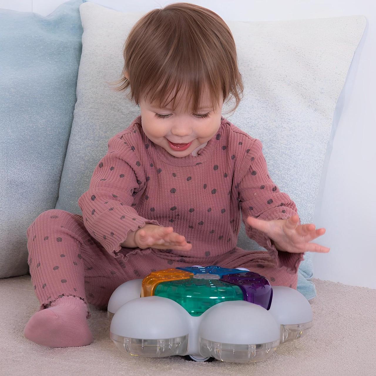 Alt view image 3 of 7 - TTS Light Up Robot for Kids, Early Years Glow & Go Bot STEM Multi Sensory Educational Learning Activity Glowing Robot for Children