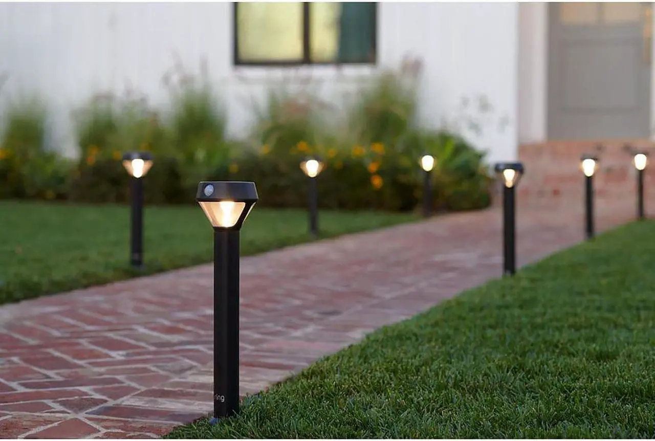 Alt view image 5 of 6 - ring smart lighting  pathlight  black ring bridge required