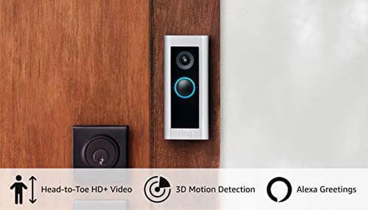 Alt view image 20 of 20 - Ring Wired Video Doorbell Pro, Smart WiFi Video Doorbell Wired - Satin Nickel