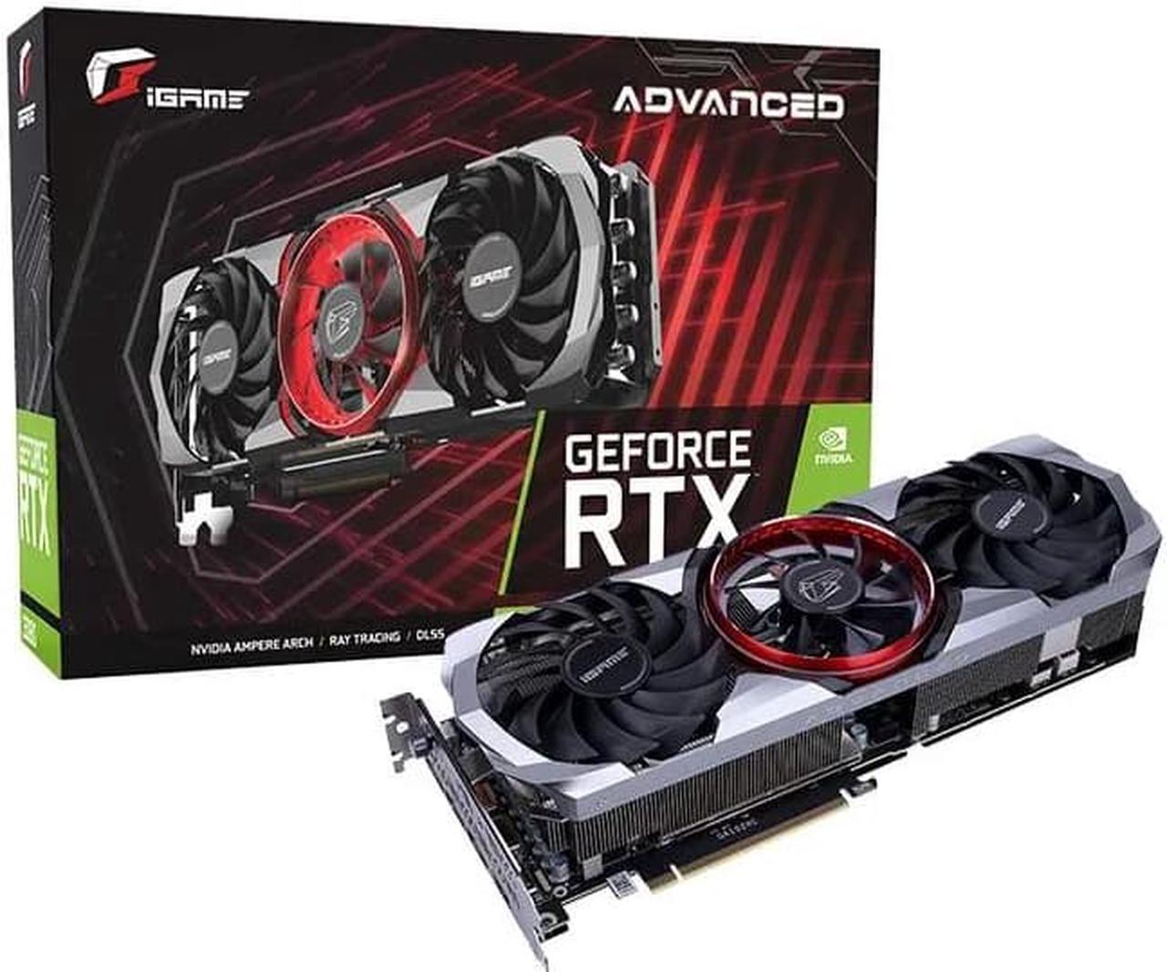 Main image of Colorful iGame GeForce RTX 3080 Advanced OC 10G LHR GDDR6X Gaming Computer Graphics Card