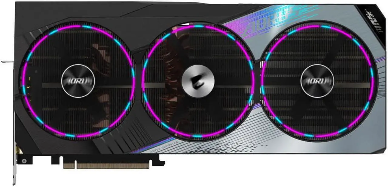 Alt view image 2 of 14 - GIGABYTE AORUS GeForce RTX 4090 MASTER 24GB GDDR6X PCI Express 4.0 x16 ATX Video Card GV-N4090AORUS M-24GD