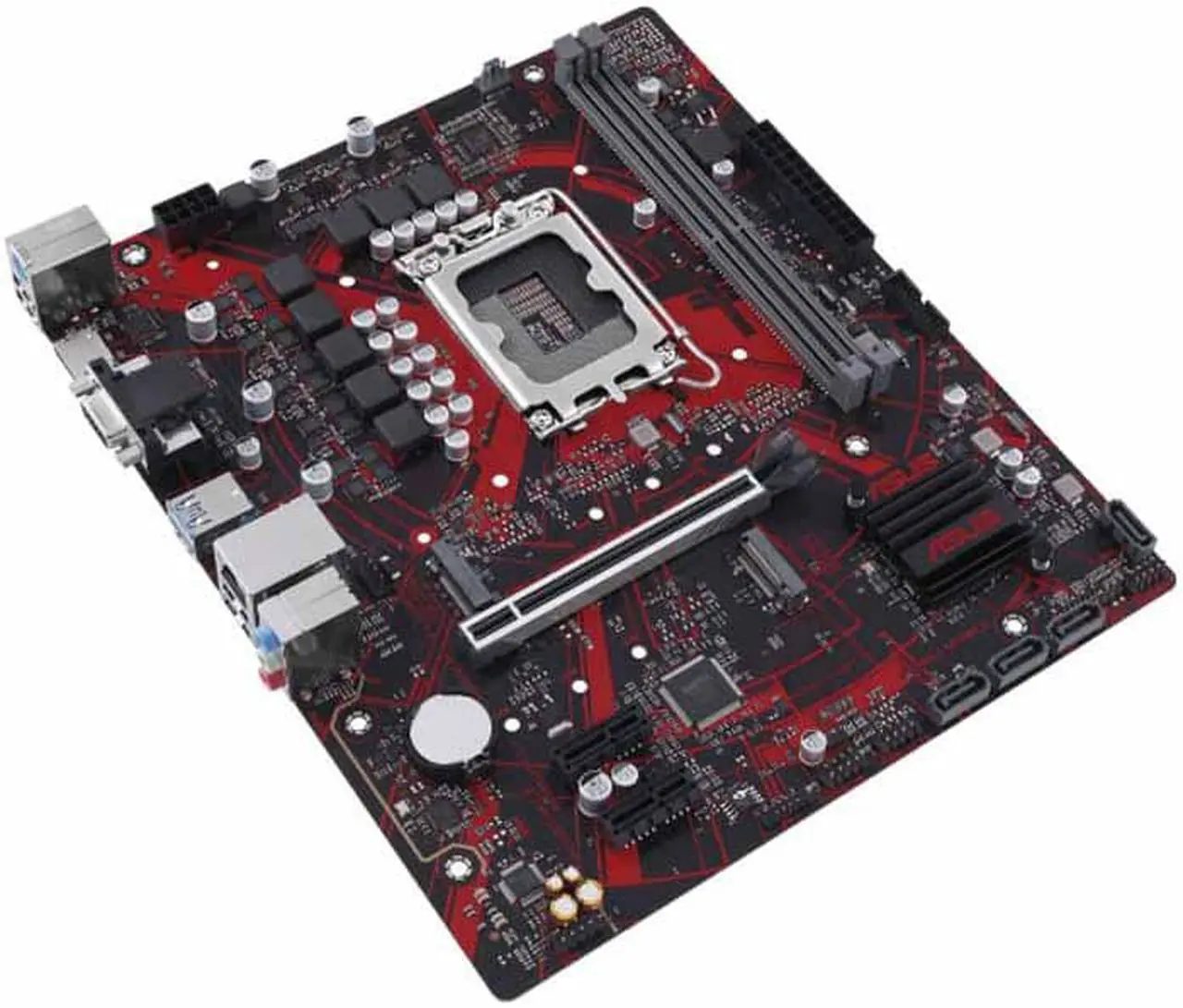 Alt view image 2 of 5 - ASUS EX-B760M-V5 D4, Intel® B760 LGA 1700 mATX motherboard with PCIe® 4.0, 8 power stages, Realtek 2.5 Gb Ethernet, HDMI®, USB 3.2 Gen 1, Glow-in-the-dark moisture-resistant coating and Lightning Boot