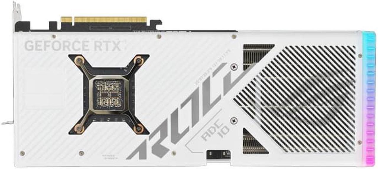 Alt view image 3 of 3 - ASUS ROG Strix GeForce RTX 4080 White Edition Gaming Graphics Card (PCIe 4.0, 16GB GDDR6X, HDMI 2.1a, DisplayPort 1.4a) ROG-STRIX-RTX4080-16G-WHITE