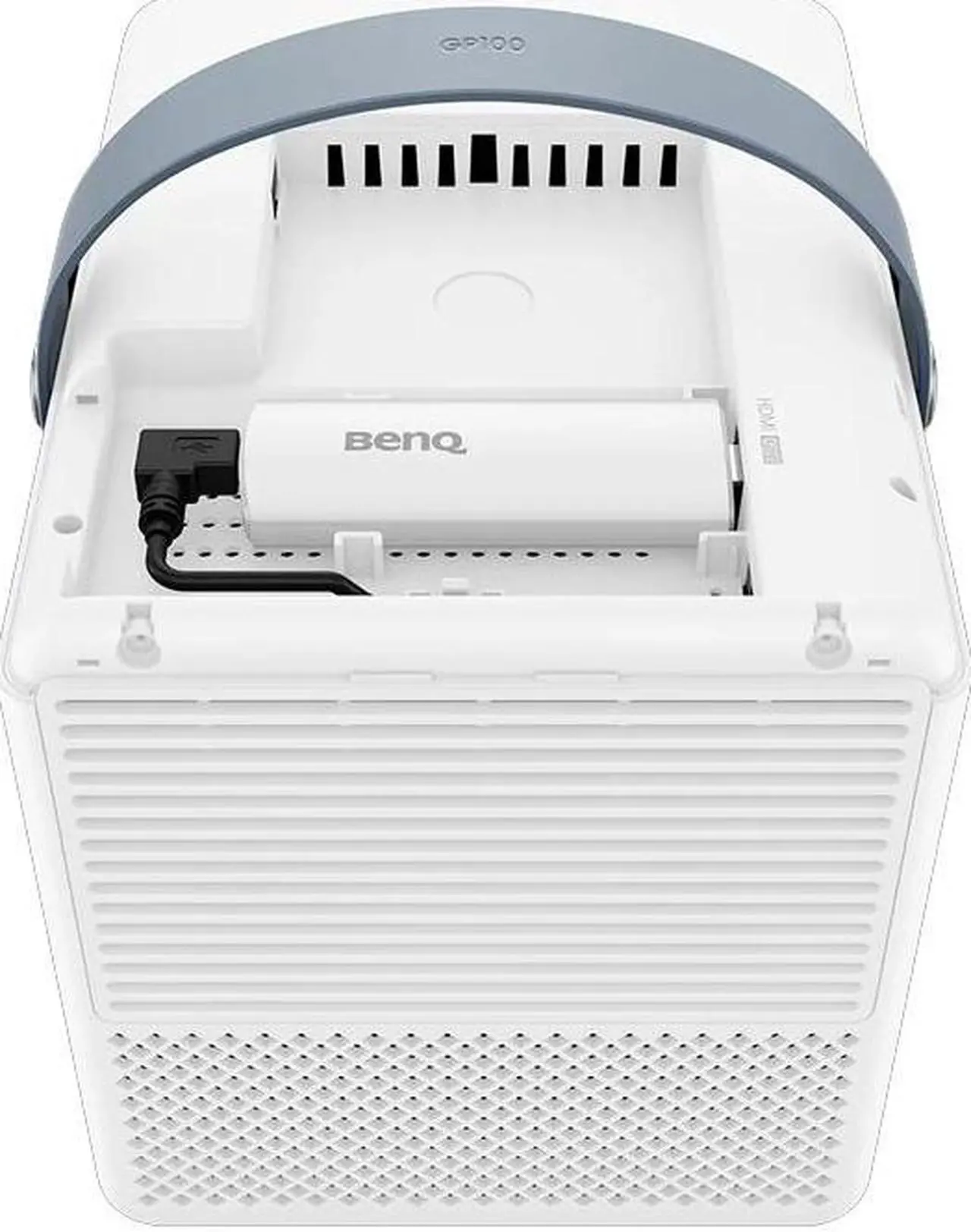 Alt view image 4 of 6 - BenQ GP100 Micro Portable Projector Home Small Projector 1000ANSI Lumens