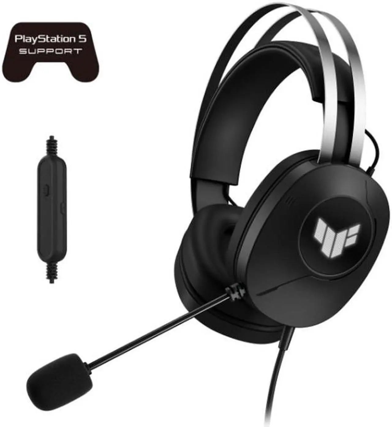 Alt view image 3 of 3 - ASUS TUF Gaming H1 Gen II wired gaming headphones, 297g lightweight design, durable ear pads( International Version - No Warranty - taiwan)