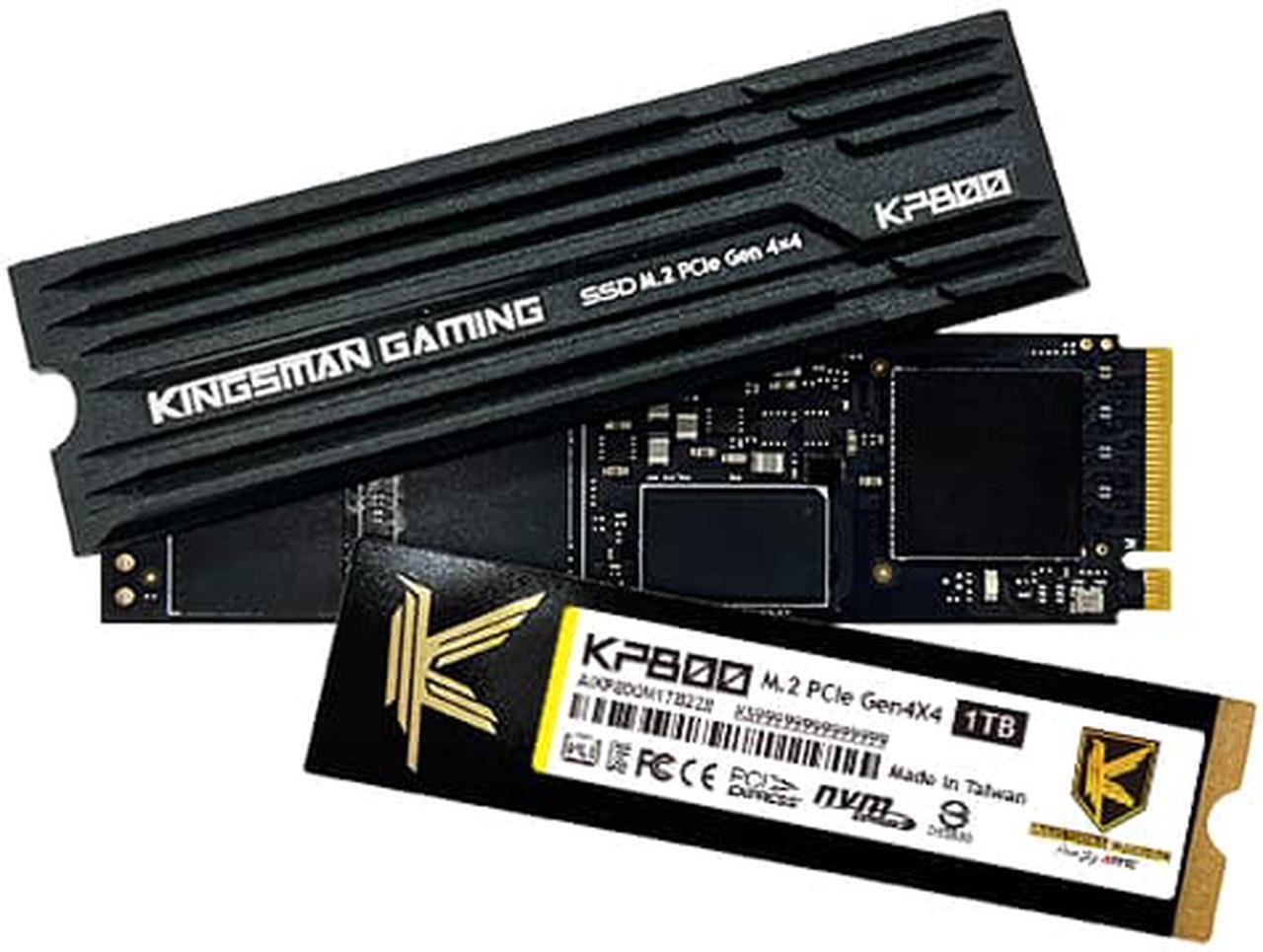 Main image of KINGSMAN KP800 M.2 NVMe PCIe Gen4 x4 2280 1TB Internal Solid-State Drive (SSD) / DRAM included / Works with PC and PS5 / R/W Up to 7,500/6,500 MB/s / 5-year limited warranty
