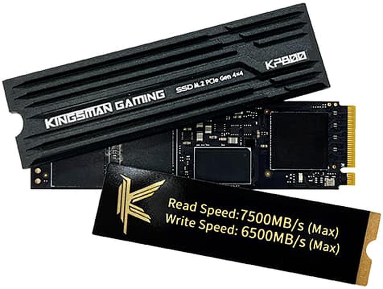 Alt view image 4 of 6 - KINGSMAN KP800 M.2 NVMe PCIe Gen4 x4 2280 1TB Internal Solid-State Drive (SSD) / DRAM included / Works with PC and PS5 / R/W Up to 7,500/6,500 MB/s / 5-year limited warranty