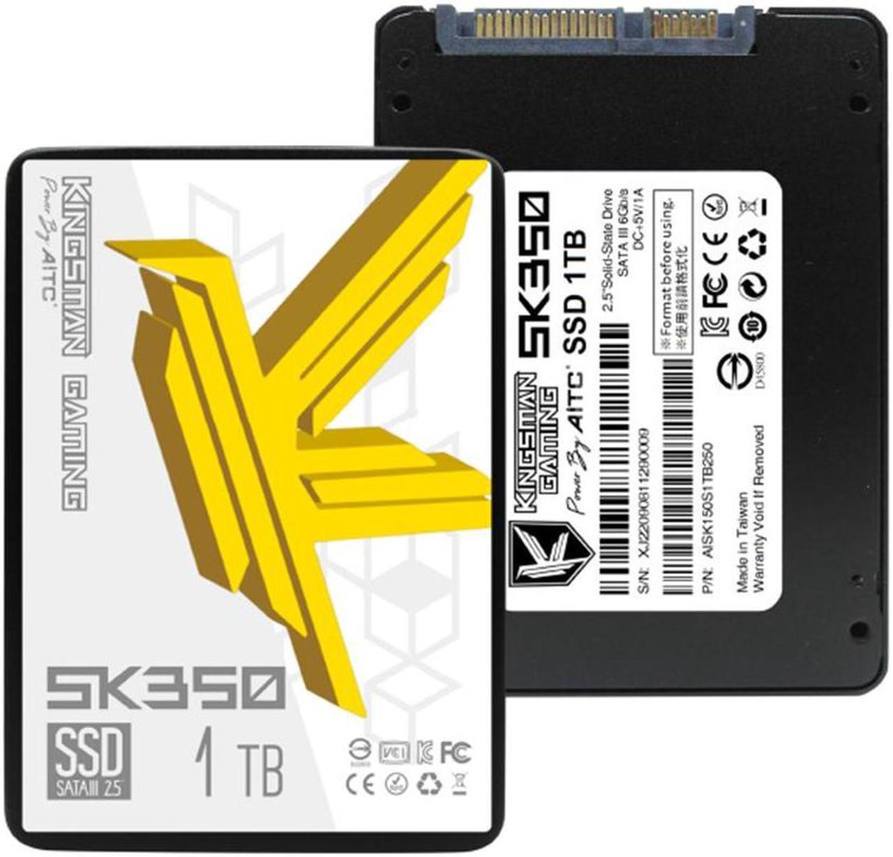 Alt view image 5 of 5 - AITC KINGSMAN SK350 2.5" 1TB Performance Boost SATA III 3D NAND Internal Solid-State Drive (SSD)