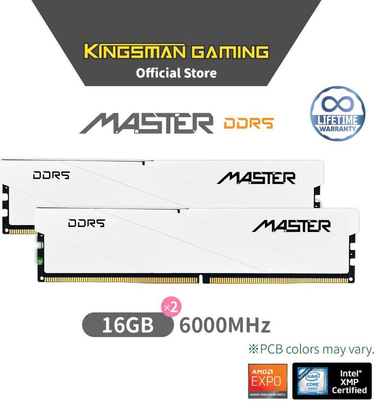 Alt view image 2 of 5 - KINGSMAN MASTER 32GB (16GB x 2) 288-Pin PC RAM DDR5 6000 (PC5 48000) Desktop Memory Model KSD516G60C422MST