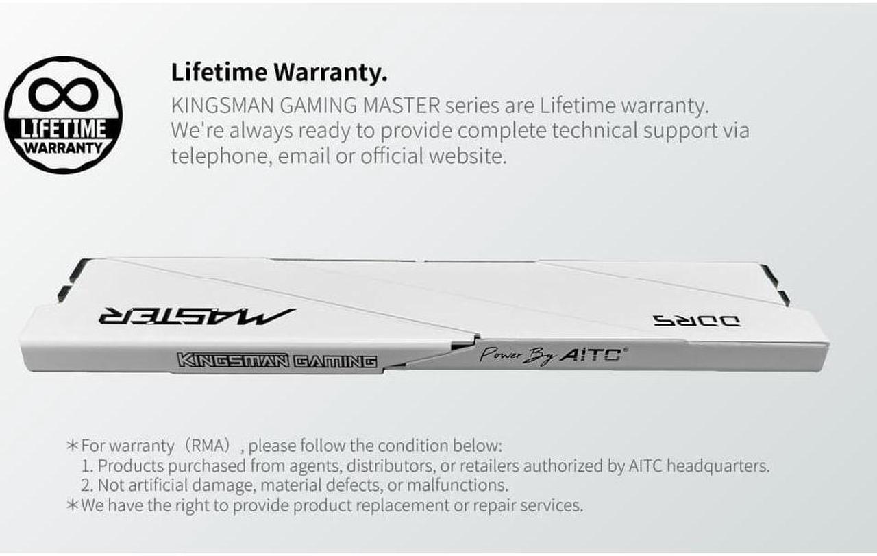 Alt view image 4 of 5 - KINGSMAN MASTER 32GB (16GB x 2) 288-Pin PC RAM DDR5 6000 (PC5 48000) Desktop Memory Model KSD516G60C422MST