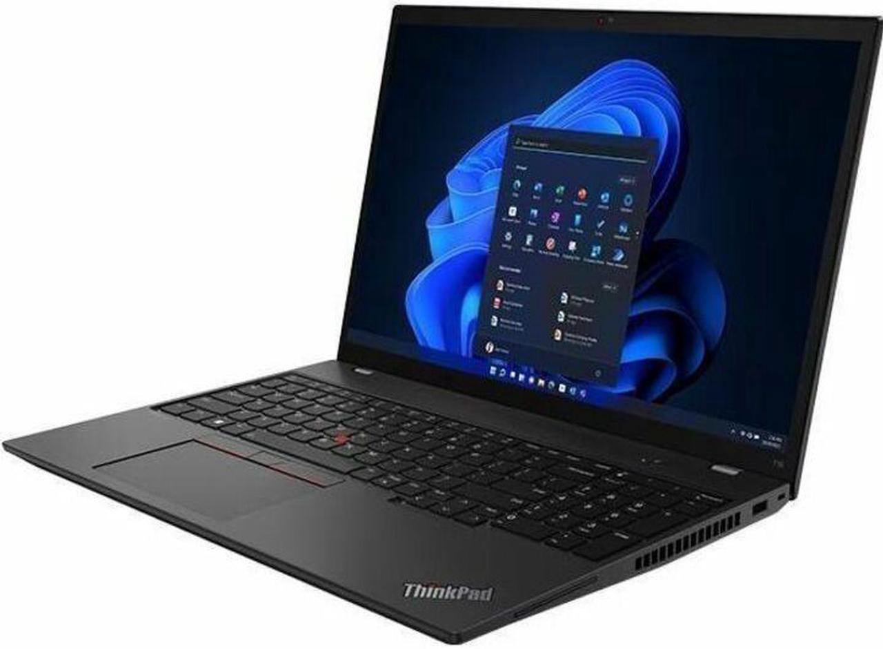 Alt view image 3 of 11 - Lenovo ThinkPad T16 Gen 2 16" Touchscreen Notebook - WUXGA - 1920 x 1200 - AMD Ryzen 7 PRO 7840U Octa-core (8 Core) 3.30 GHz - 16 GB Total RAM,  512 GB SSD - Black, Windows 11 Pro