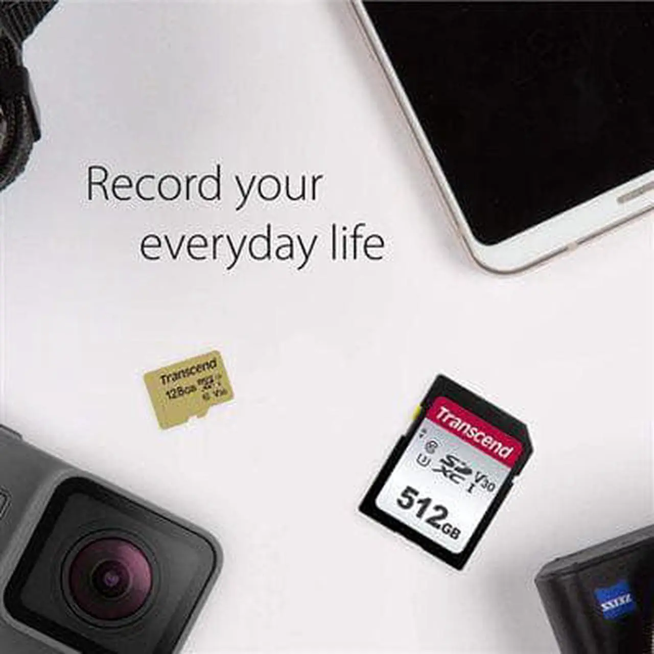 Alt view image 6 of 9 - Transcend 512 GB Class 10/UHS-I (U3) SDXC