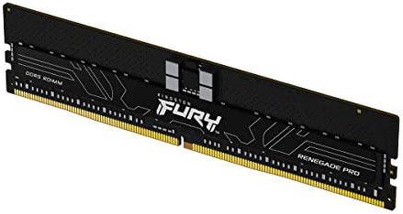 Alt view image 2 of 4 - Kingston FURY Renegade Pro 16GB DDR5 SDRAM Memory Module - For Desktop PC, Workstation - 16 GB (1 x 16GB) - DDR5-5600/PC5-44800 DDR5 SDRAM - 5600 MHz - CL36 - 1.25 V - ECC - Registered - KF556R36RB-16