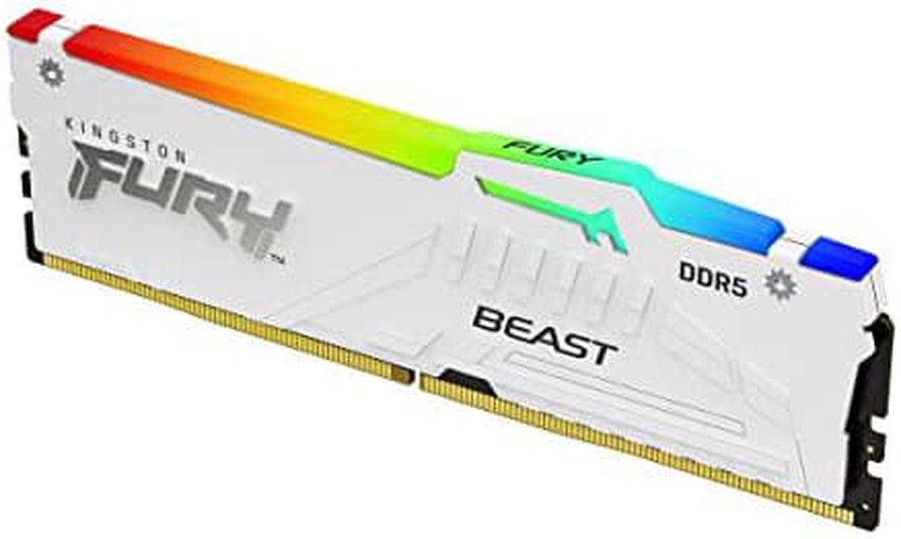 Main image of Kingston 32GB 6000MT/s DDR5 CL36 DIMM FURY Beast White RGB EXPO