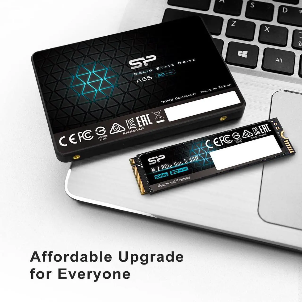 Alt view image 5 of 6 - Silicon Power 1TB SSD 3D NAND A55 SLC Cache Performance Boost SATA III 2.5" 7mm (0.28") SSD Internal Solid State Drive (SU001TBSS3A55S25SN)