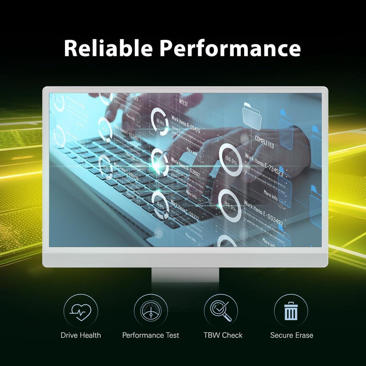Alt view image 6 of 6 - Silicon Power 2TB US75 Nvme PCIe Gen4 M.2 2280 SSD R/W Up to 7,000/6,500 MB/s (SU02KGBP44US7505SN)