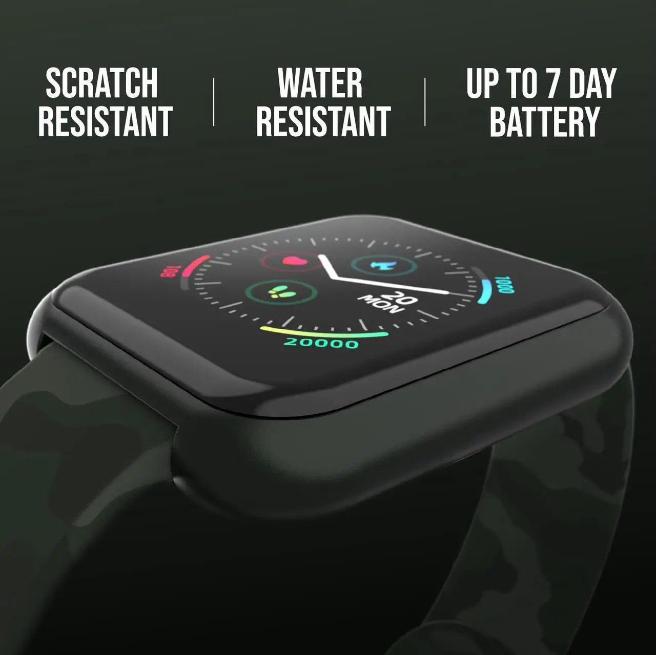Alt view image 5 of 7 - iTouch Air 3 Smartwatch Fitness Tracker, Heart Rate, Step Counter, Sleep Monitor, Message, IP68 Swimming Waterproof for Women and Men, Touch Screen, Compatible with iPhone and Android (44mm)