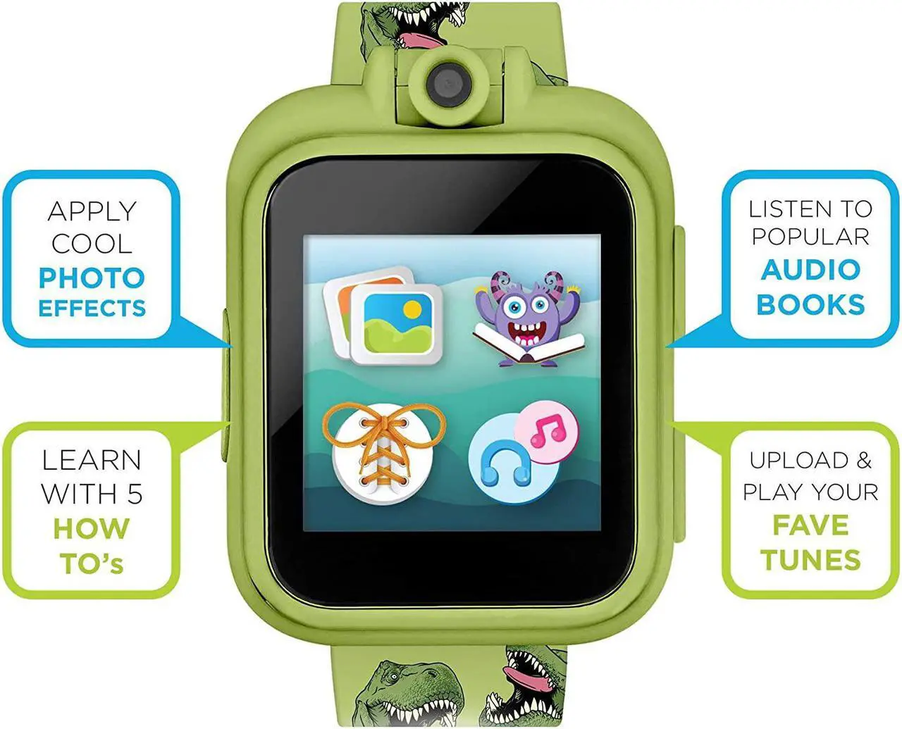 Alt view image 2 of 7 - Smart Watch for Kids PlayZoom 2 - Video Camera Selfies STEM Learning Educational Fun Games, MP3 Music Player Audio Books Touch Screen Sports Digital Watch Gift for Kids Toddlers Boys Girls Fun Prints