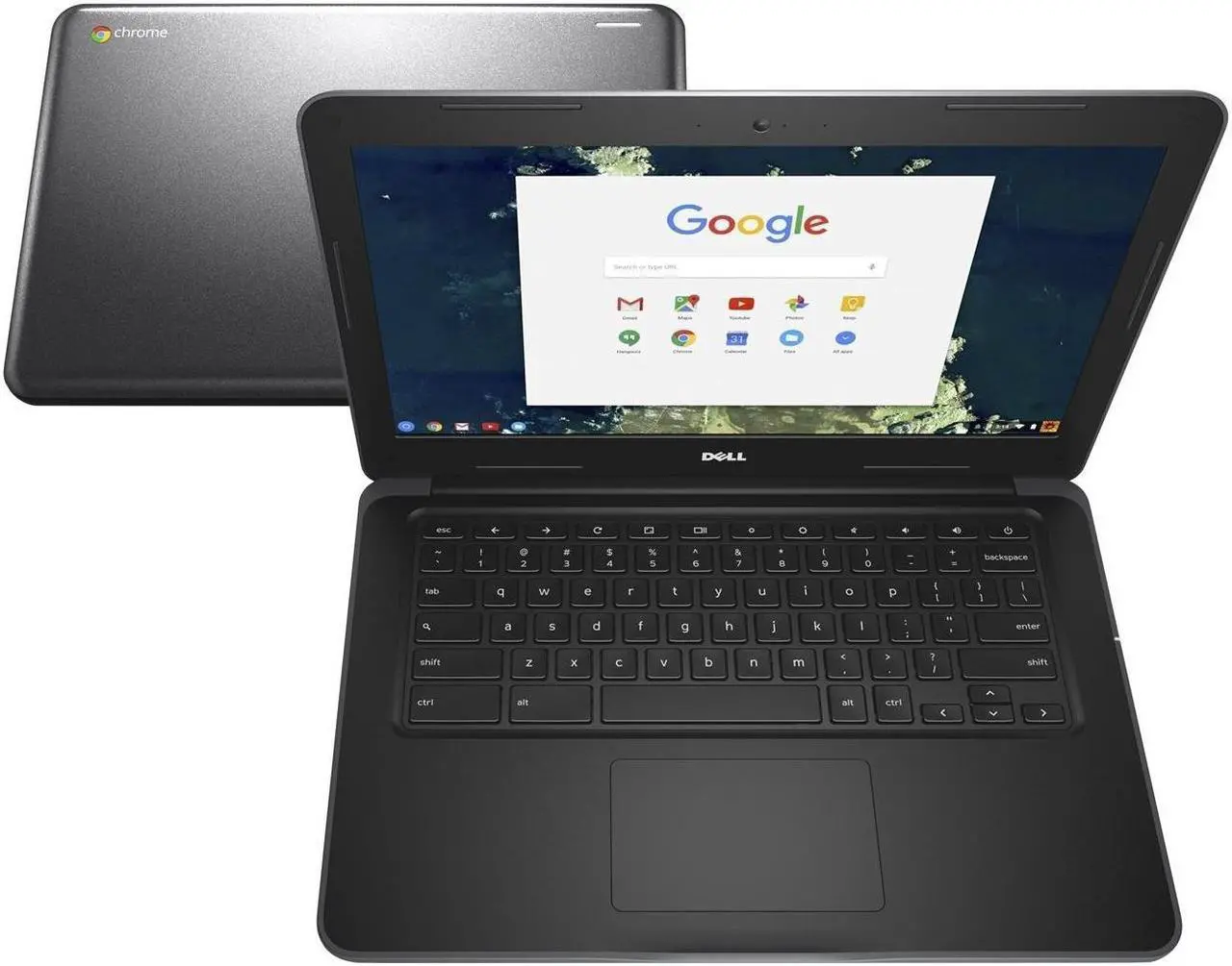 Alt view image 3 of 5 - Dell 13-3380 - 13.3" - Intel Celeron 3855U Dual-Core - 4GB RAM 16GB SSD -Touchscreen - Chrome OS - (Refurbished)
