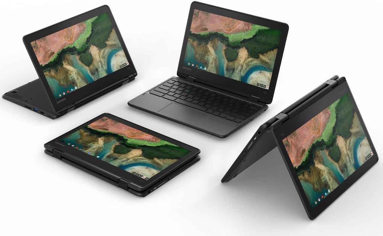Alt view image 4 of 7 - Lenovo Chromebook 500E - 11.6" 2-in-1 - Intel Celeron N3450 - 4GB RAM 32 GB SSD - Grade B