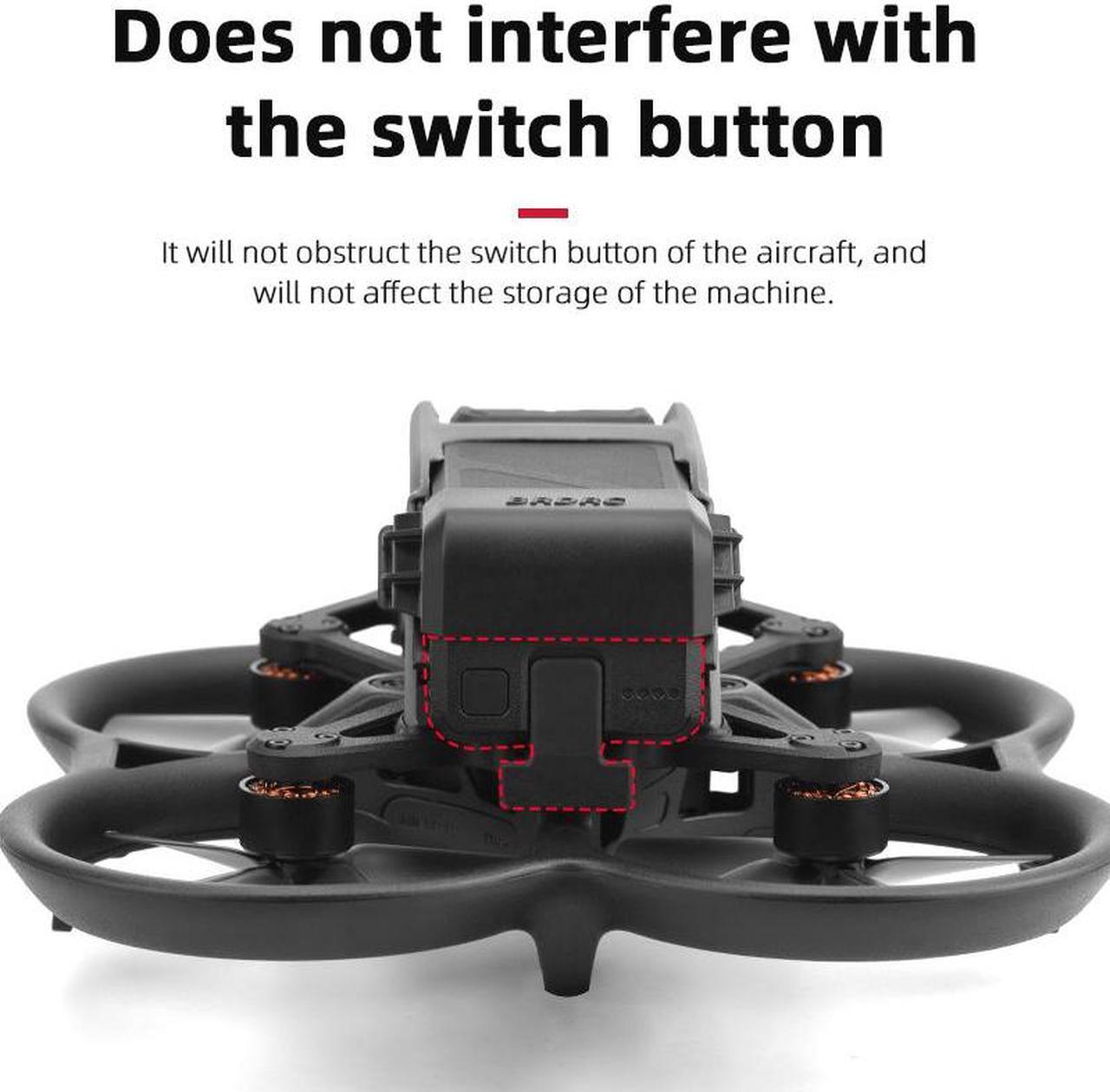 Alt view image 6 of 7 - Avata Battery Anti-Dropping Buckle Loose Fixing Accessories for DJI Avata Body Battery Reinforcement Buckle