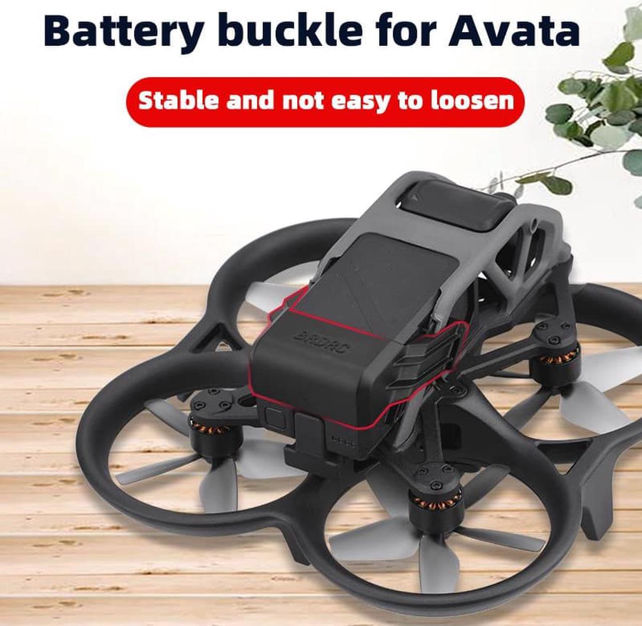 Alt view image 2 of 7 - Avata Battery Anti-Dropping Buckle Loose Fixing Accessories for DJI Avata Body Battery Reinforcement Buckle