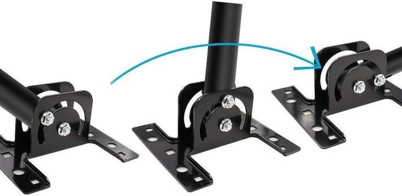 Alt view image 2 of 6 - QXDRAGON Adjustable Attic Antenna Mount, Outdoor TV Antenna Mounting Pole Universal Mount Brackets