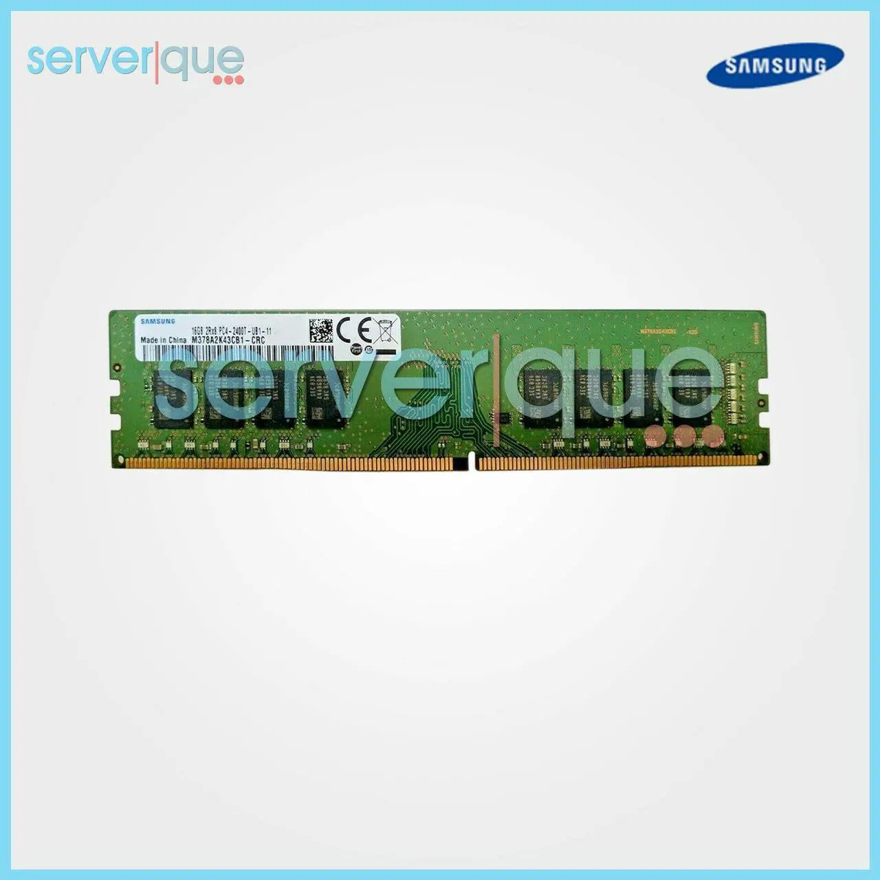 Alt view image 3 of 6 - Samsung 16GB DDR4 2Rx8 PC4-2400T-UB1-11 M378A2K43CB1-CRC Desktop DIMM RAM Memory