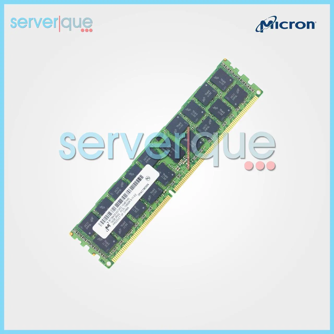 Alt view image 2 of 3 - MT36KSF2G72PZ-1G4 Micron 16GB PC3L-10600R DDR3-1333MHz ECC Reg Dual Rank Memory