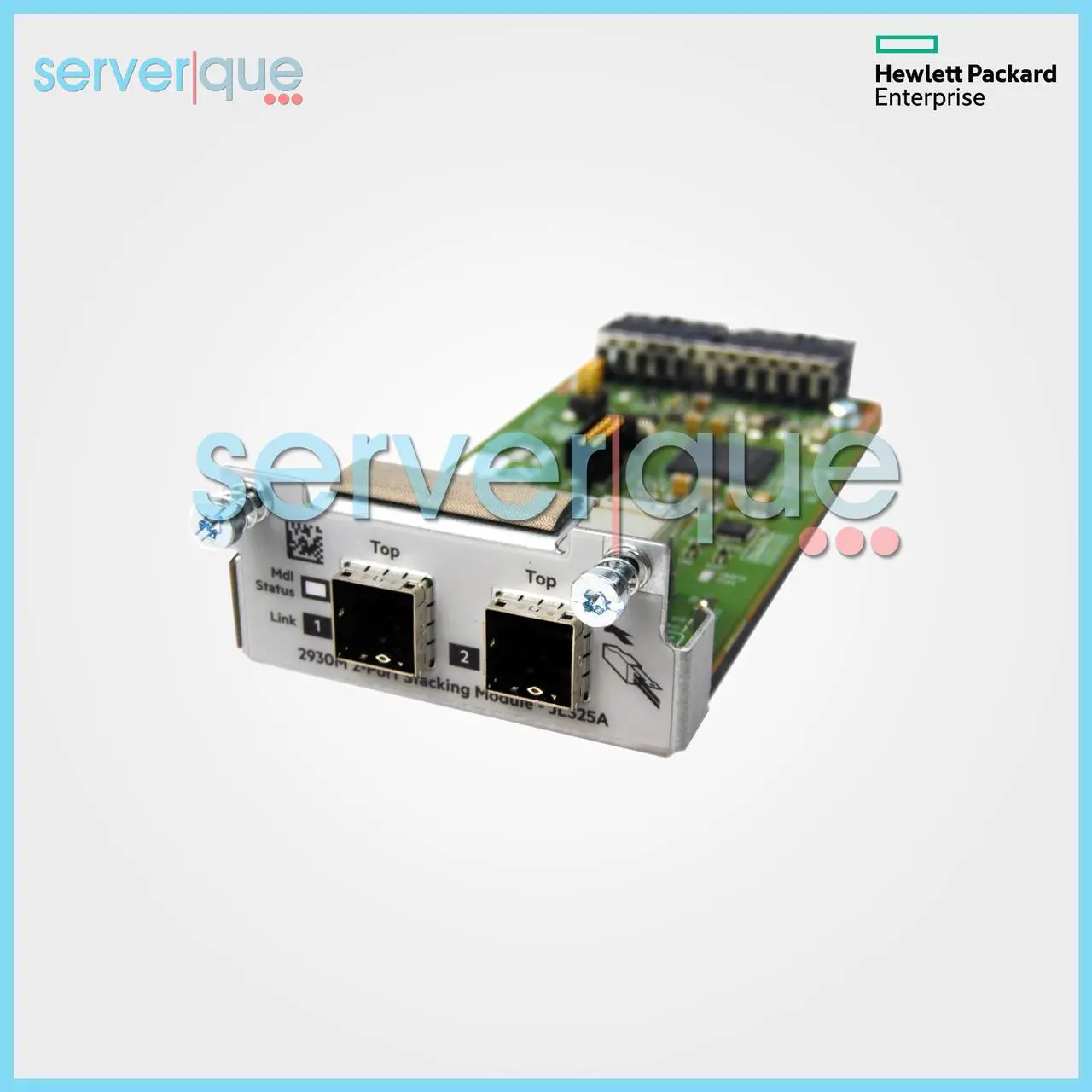 Alt view image 2 of 4 - Aruba JL325A 2930 2-Port Stacking Module