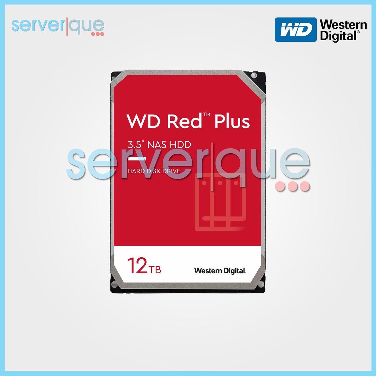 Alt view image 3 of 8 - Western WD120EFBX Digital Red Plus WD120EFBX 12 TB Hard Drive - 3.5" Internal - SATA (SATA/600) - Conventional Magnetic Recording (CMR) Method