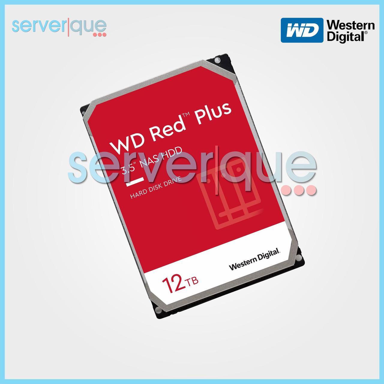 Alt view image 4 of 8 - Western WD120EFBX Digital Red Plus WD120EFBX 12 TB Hard Drive - 3.5" Internal - SATA (SATA/600) - Conventional Magnetic Recording (CMR) Method