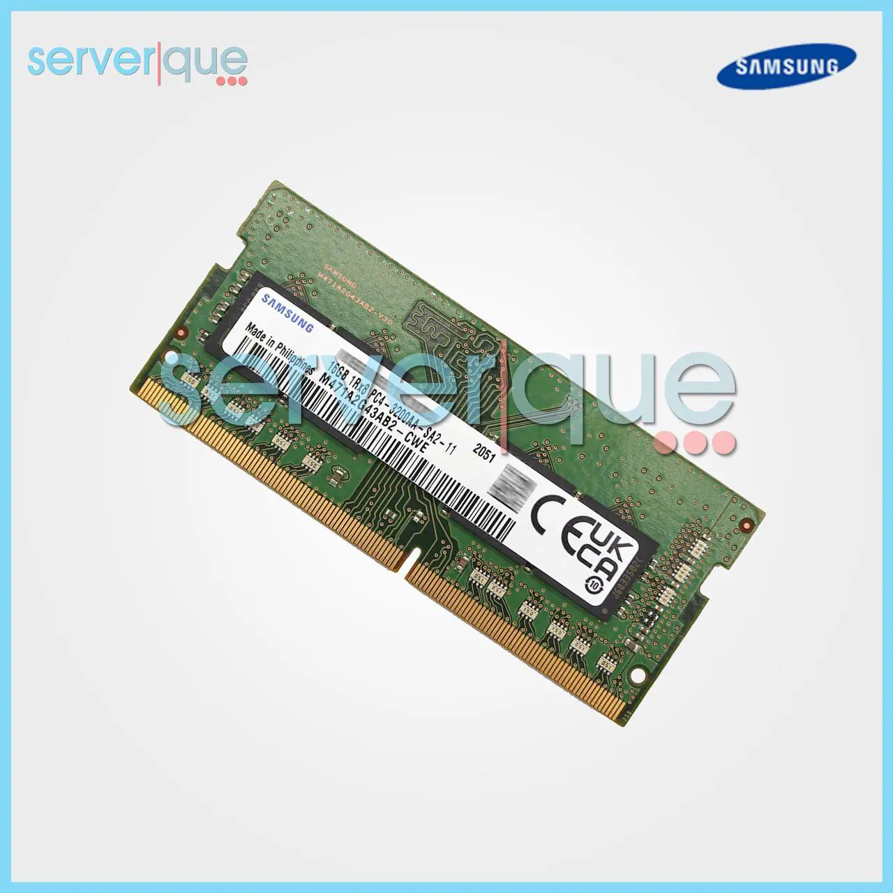 Alt view image 5 of 6 - Samsung M471A2G43AB2-CWE 16GB Memory Module - DDR4 - 3200 MHz - 260-Pin - SODIMM - Non-ECC - 2Rx8 - 1.2 Volts
