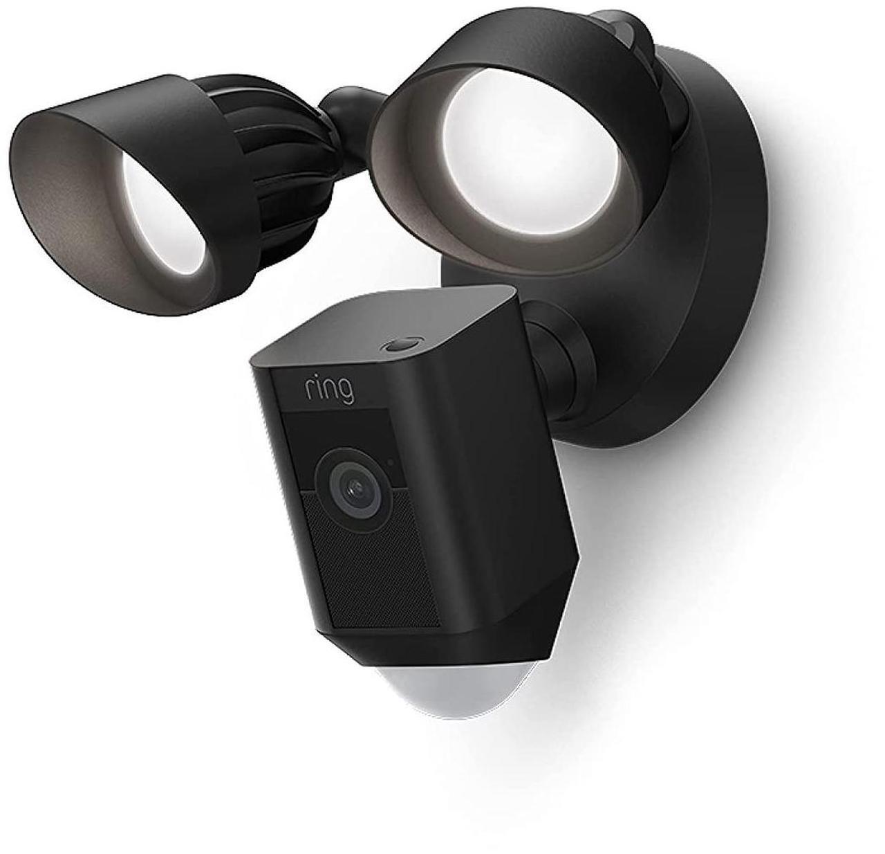 Alt view image 14 of 20 - RING Floodlight Cam Wired Plus Motion-Activated 1080p HD Black