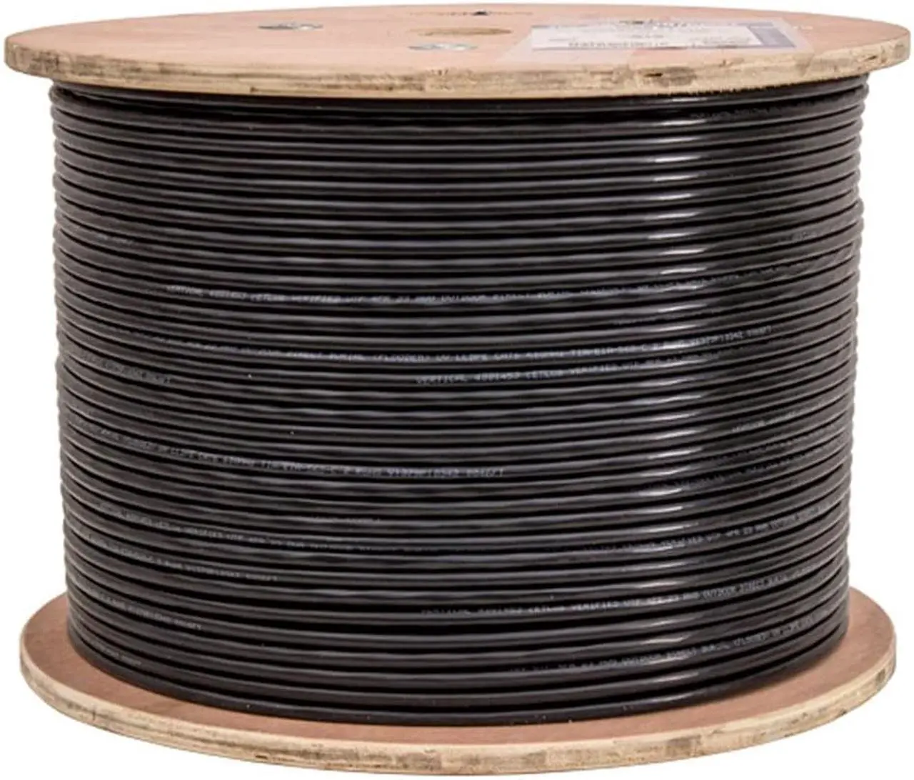 Alt view image 5 of 8 - Vertical Cable Cat6, UTP, Gel Filled (Flooded Core), Direct Burial, 1000ft, Black, Bulk Ethernet Cable