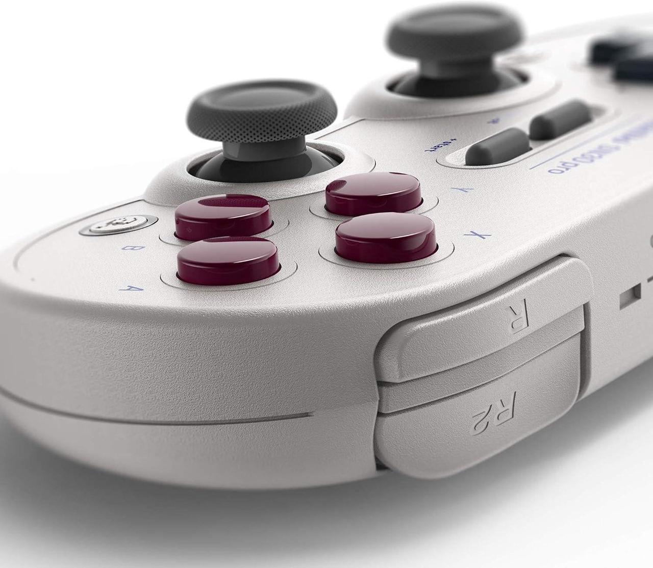 Alt view image 3 of 6 - runsnail 8bitdo sn30 pro bluetooth gamepad (g classic edition) with joysticks rumble vibration gamepad for windows, mac os, android, steam, switch, etc