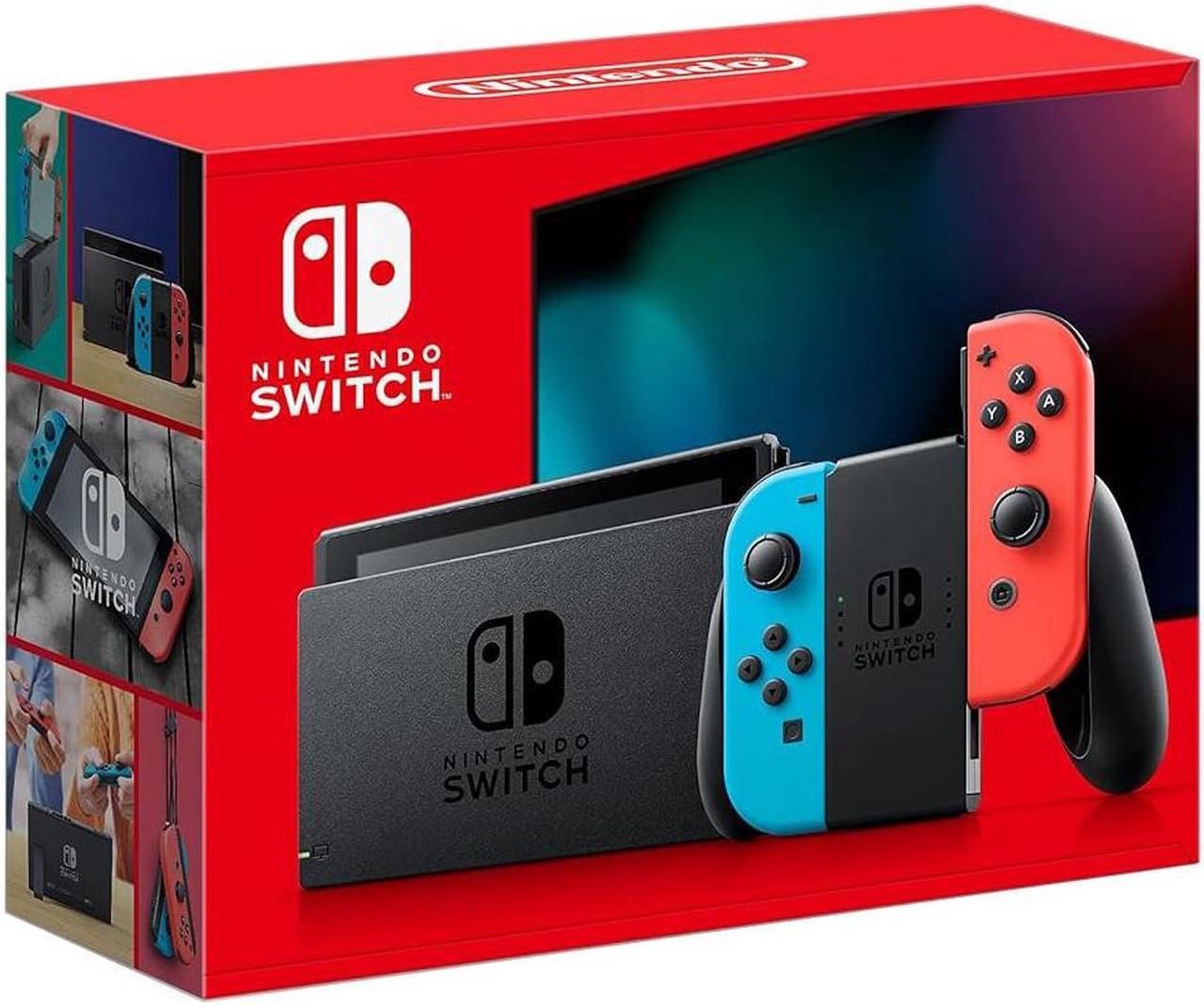 Alt view image 2 of 2 - Nintendo Switch with Neon Blue and Neon Red Joy-Con - Japan Import with US Plug