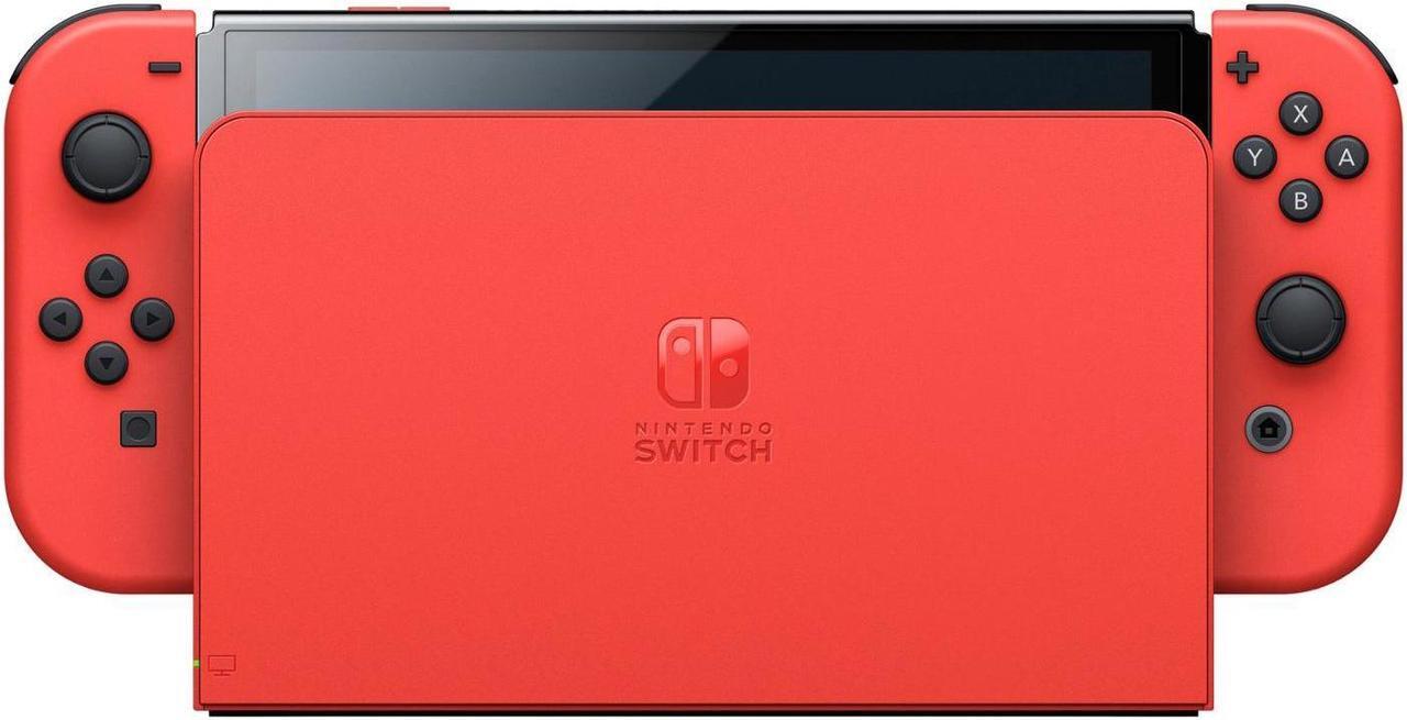 Alt view image 3 of 4 - Nintendo Switch OLED Mario Red Edition with MightySkins Custom Console and Controller Skin Voucher - Japan Import with US Plug