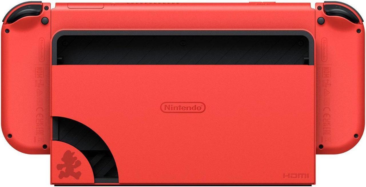 Alt view image 4 of 4 - Nintendo Switch OLED Mario Red Edition with MightySkins Custom Console and Controller Skin Voucher - Japan Import with US Plug
