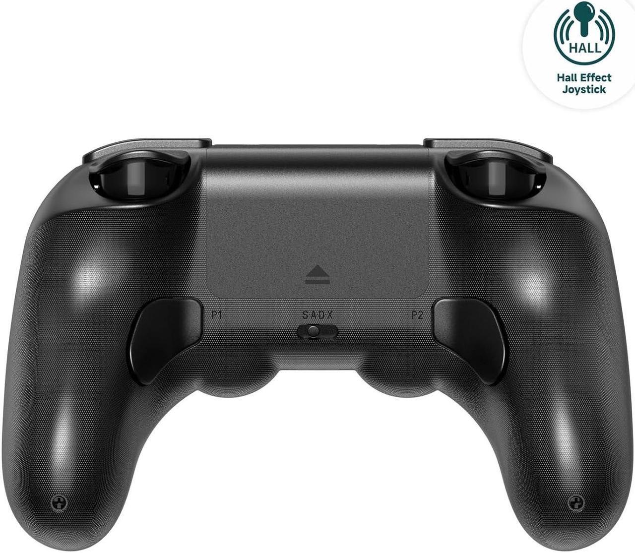 Alt view image 4 of 5 - 8Bitdo Pro 2 Bluetooth Wireless Gaming Controller with Hall Effect Joystick Update for Switch, PC, Android, and Steam Deck & Apple - Black