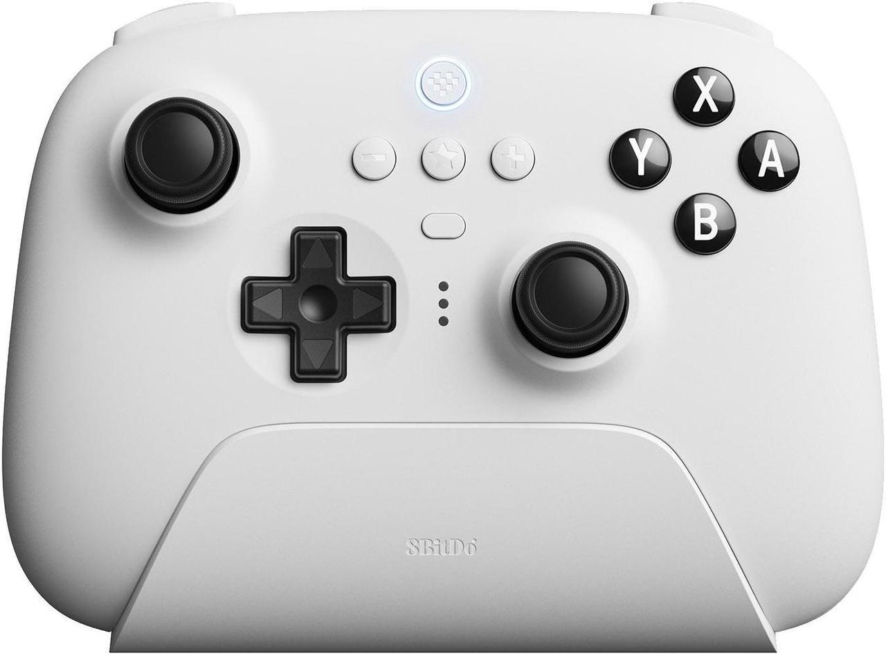 Main image of 8BitDo Ultimate Bluetooth Wireless Controller for Switch, PC and Steam with Travel Case - White
