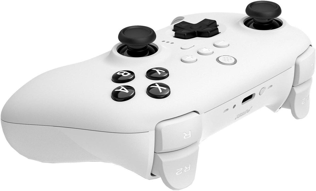 Alt view image 3 of 4 - 8BitDo Ultimate Bluetooth Wireless Controller for Switch, PC and Steam with Travel Case - White