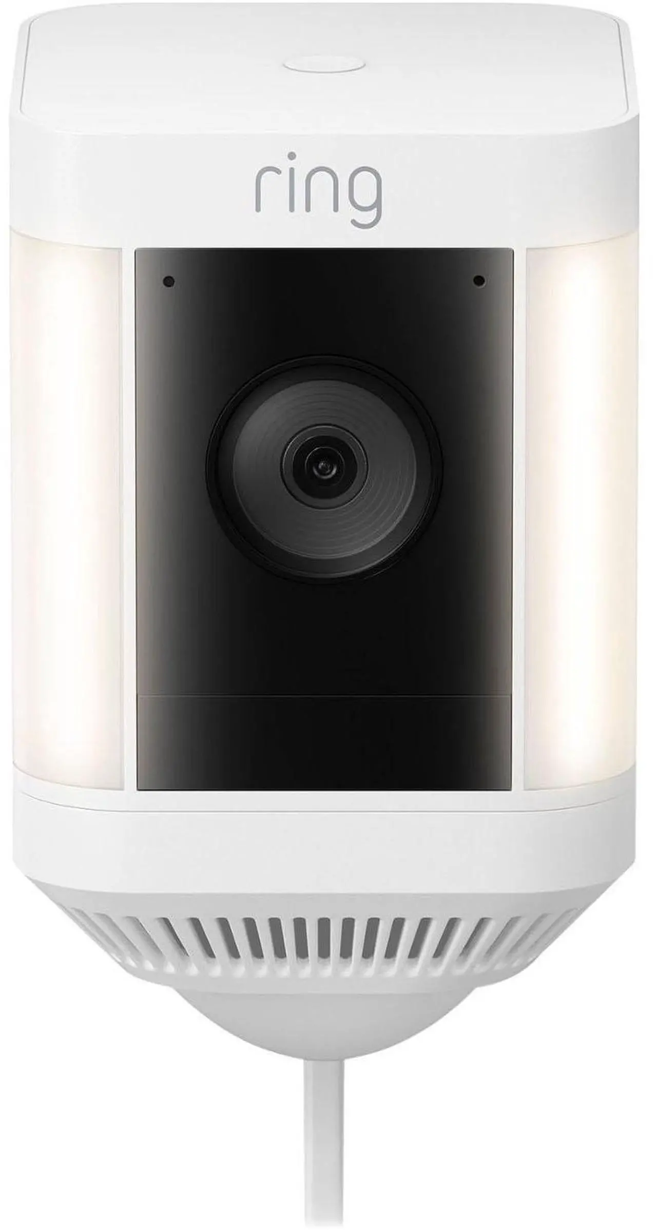 Alt view image 2 of 5 - Ring Spotlight Cam Plus Outdoor/Indoor 1080p Wired Security Camera - White  B09J1TB7TB
