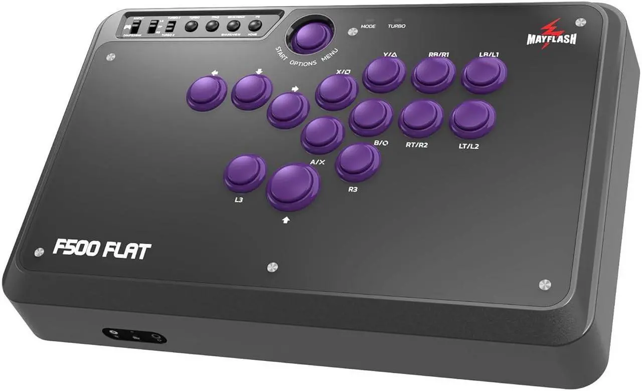 Alt view image 8 of 11 - Mayflash F500FLAT All-Button Arcade Controller F500 Flat