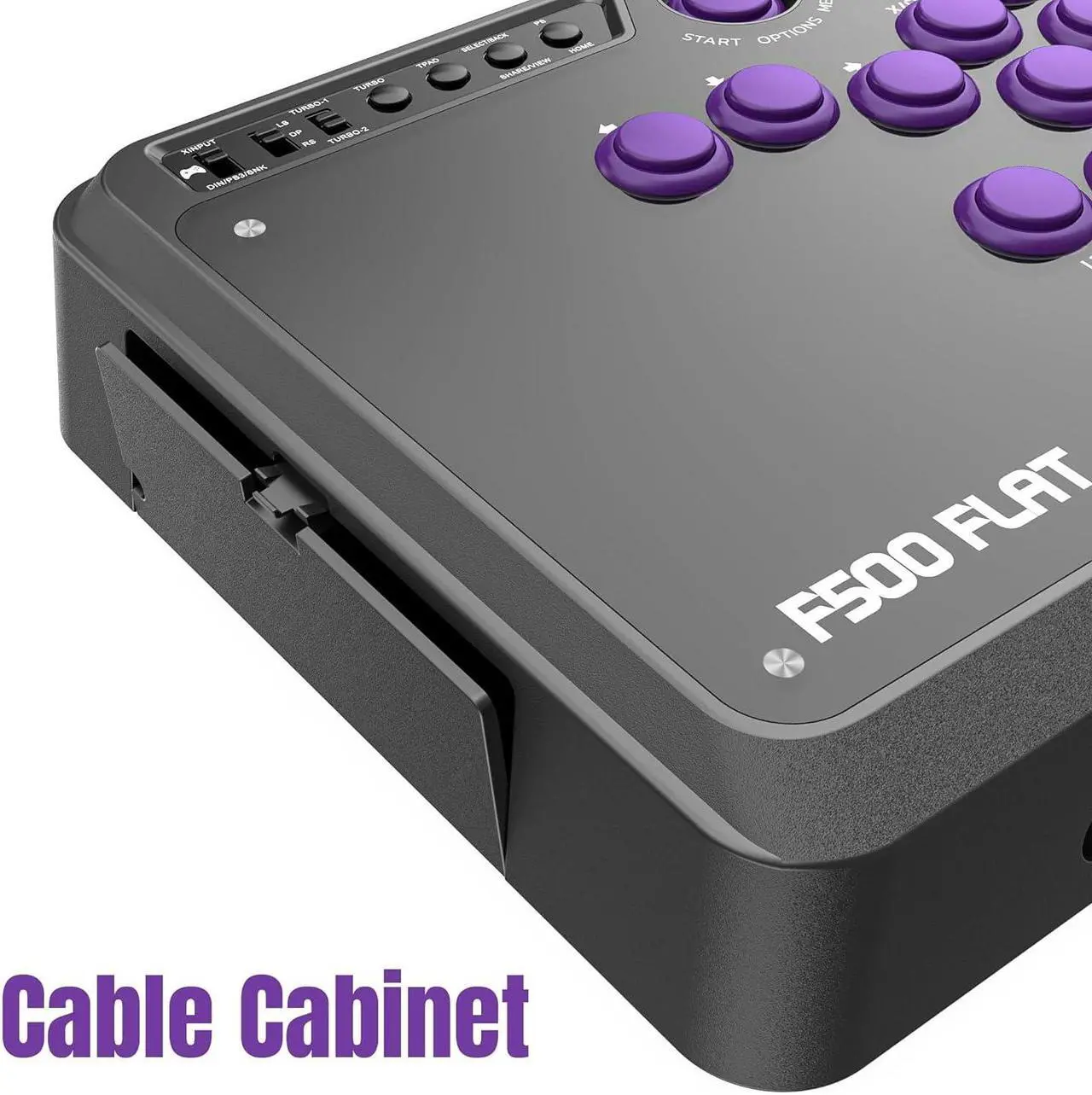 Alt view image 10 of 11 - Mayflash F500FLAT All-Button Arcade Controller F500 Flat