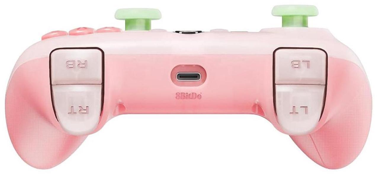 Alt view image 4 of 6 - 8Bitdo Ultimate Mini Wired Controller with RGB Ring, Hall Effect Joysticks and Triggers for Xbox, Windows - Translucent Pink